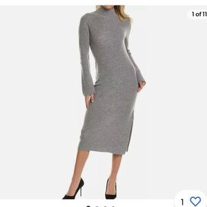 NWT! Theory Governor Wool & Cashmere Midi Dress. Size Small.